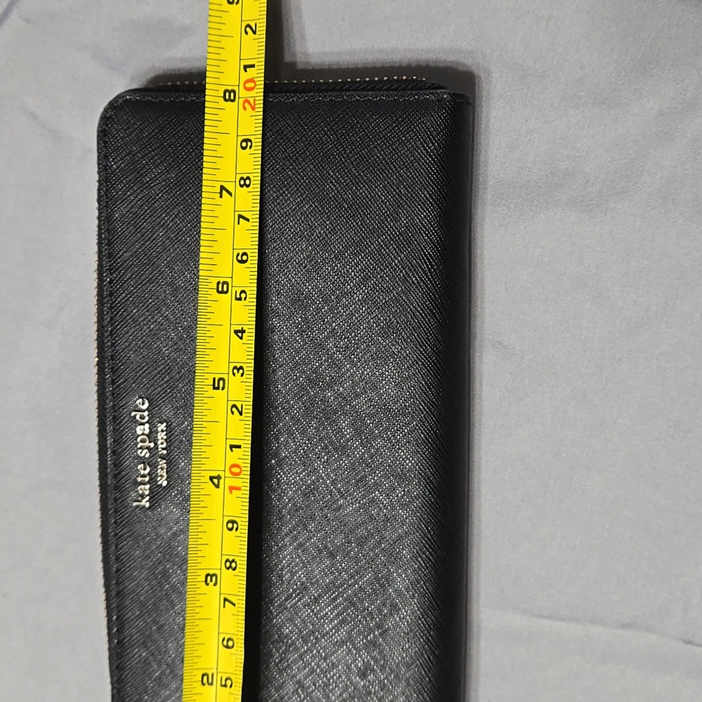 Kate Spade Black Cameron Continental Saffiano Leather Wallet - Picture 10 of 11
